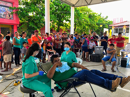LSU Health dental students in Mexico